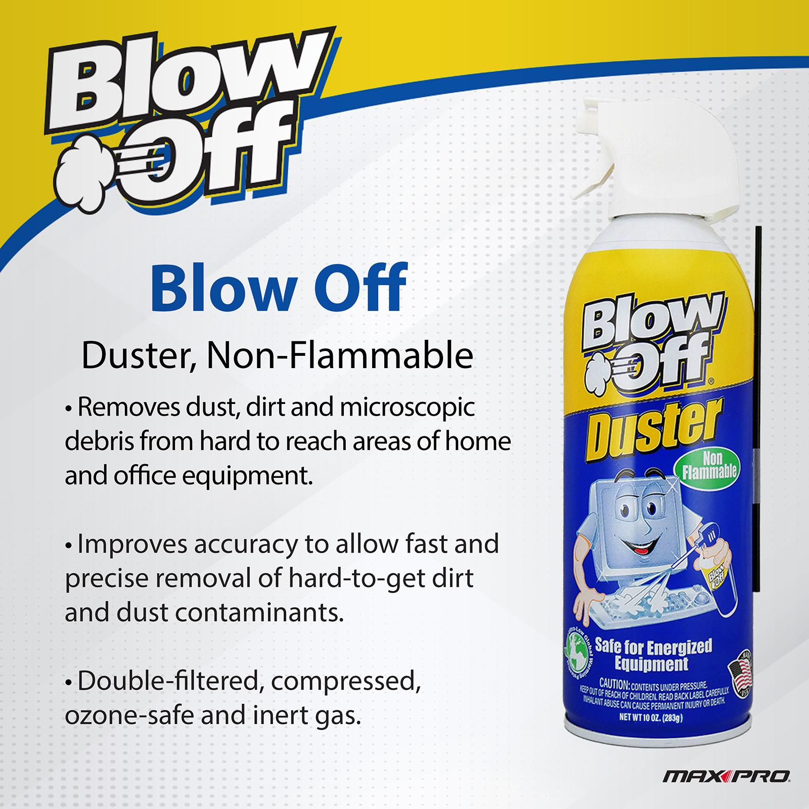 Max Pro DZE-1150 Blow Off 1234ze Non-Flammable Air Duster 10 oz.
